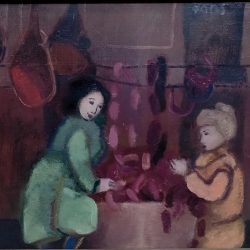 María Antonia Dans. Mercado. óleo s/lienzo. 46×38