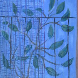 María Girona. Ventana nocturna. óleo s/lienzo. 65×54 cm.